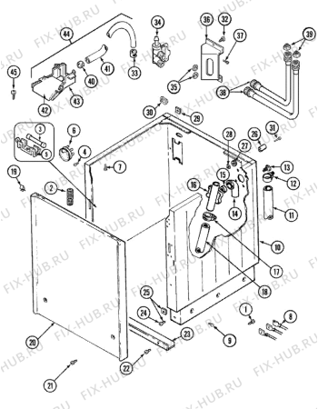Взрыв-схема посудомоечной машины Indesit LSE7806GGE (F091532) - Схема узла