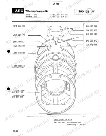 Взрыв-схема посудомоечной машины Aeg LAVNOVA 800 - Схема узла Section4