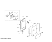 Схема №4 SPI53M12EU с изображением Передняя панель для посудомоечной машины Bosch 00707503