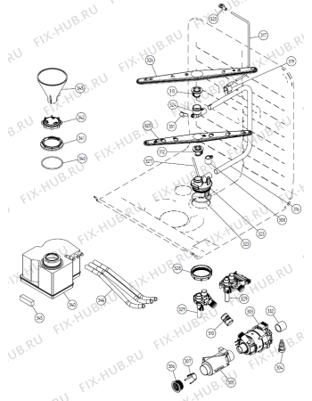 Взрыв-схема посудомоечной машины Gorenje MSE 860 FBKS UK   -SS FH (900001246, DW20.3) - Схема узла 03