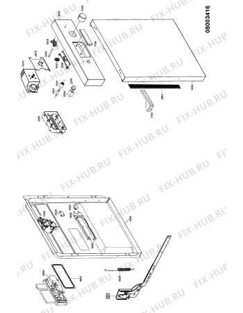 Схема №4 ADP 537 WH с изображением Гидрошланг для посудомоечной машины Whirlpool 481290500260