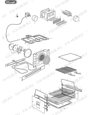 Схема №3 DE62MPS с изображением Микромодуль для электропечи DELONGHI 630F617