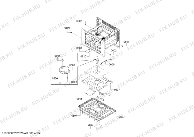 Схема №5 HMC80242UC Bosch с изображением Программатор для микроволновки Bosch 00777646