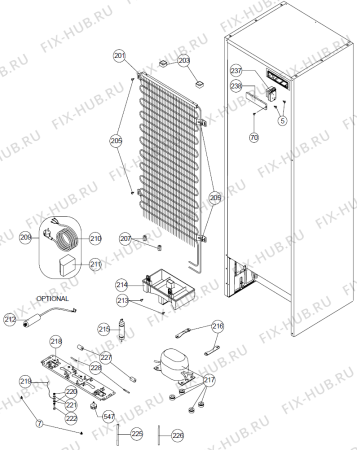 Схема №2 NRF81534W (250924, NT640MCEX.STK) с изображением Полка для холодильной камеры Gorenje 262008
