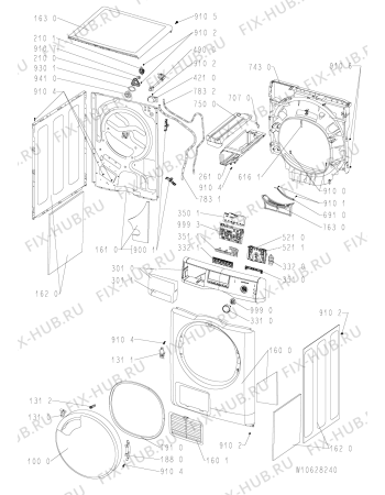 Схема №1 TK EVO 74A++ с изображением Микромодуль для стиральной машины Whirlpool 481010627254