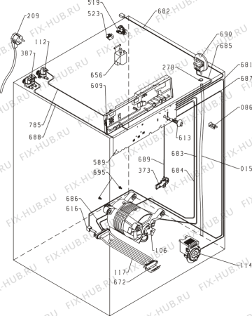 Взрыв-схема стиральной машины Gorenje WA63121 (177583, PS33/12A) - Схема узла 03