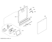 Схема №3 SMS50E22EU с изображением Передняя панель для посудомойки Bosch 00706120