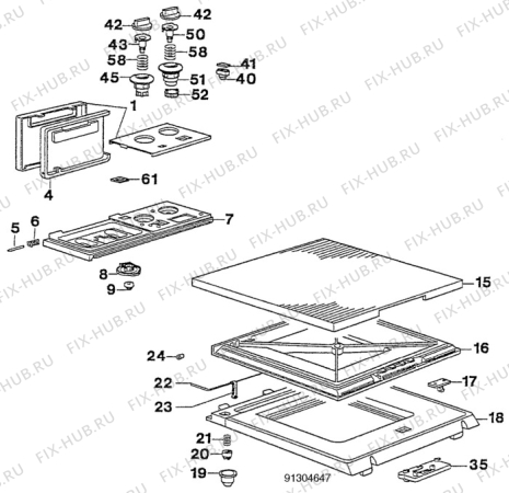 Взрыв-схема стиральной машины Electrolux EW812K - Схема узла W30 Panel,User manual B