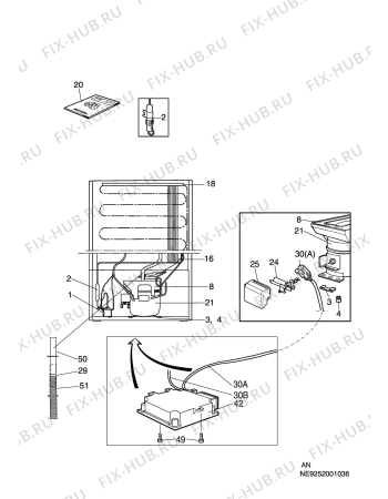 Взрыв-схема холодильника Privileg 658754-7/40313 - Схема узла C10 Cold, users manual