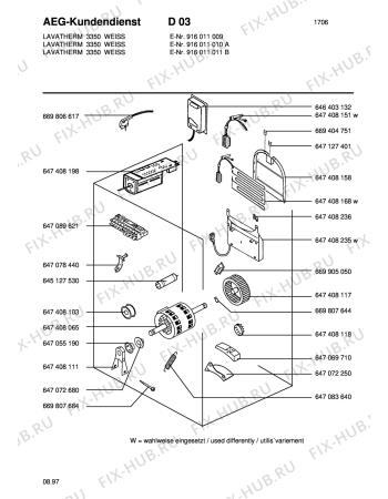 Схема №1 LTH9309 W с изображением Тумблер для стиралки Aeg 8996470896219