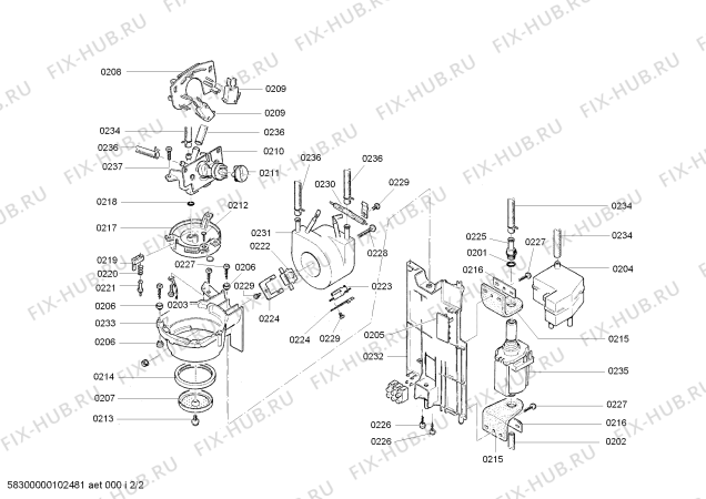 Схема №1 TCA4101UC Barino с изображением Держатель для электрокофемашины Bosch 00492301