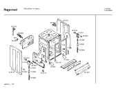 Схема №5 DRI100R с изображением Крышка для посудомойки Bosch 00288075