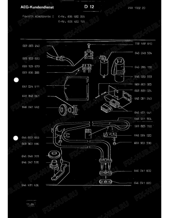 Взрыв-схема посудомоечной машины Aeg ELECTRONIC I - Схема узла Section7
