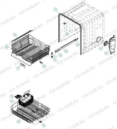 Взрыв-схема посудомоечной машины Gorenje D606 NO   -SS Bi (170645, DW20.1) - Схема узла 02