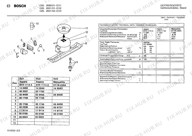Взрыв-схема холодильника Bosch GSS2601 - Схема узла 02