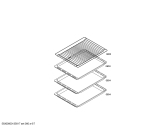 Схема №1 HL658540F с изображением Шина для плиты (духовки) Bosch 00667929