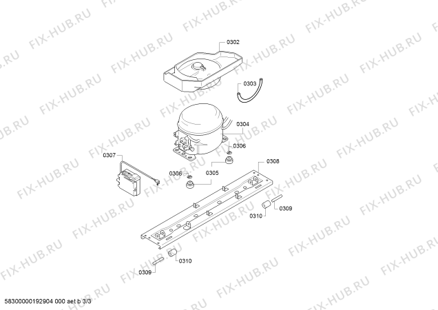 Схема №2 KD46NAI30N с изображением Тэн оттайки для холодильной камеры Bosch 00708528