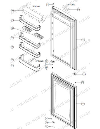 Взрыв-схема холодильника Upo RF111SX (377463, HZS35664) - Схема узла 03