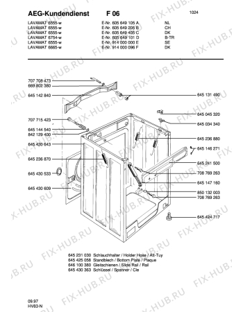 Взрыв-схема стиральной машины Aeg LAV6954 - Схема узла Housing 001