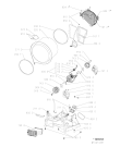 Схема №1 AZB 8670 NB с изображением Клавиша для стиральной машины Whirlpool 481070105841