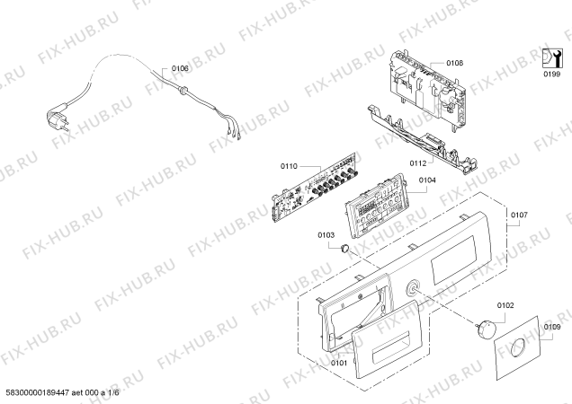 Схема №4 WTG86400ZA Serie 6 с изображением Крышка для электросушки Bosch 00635907