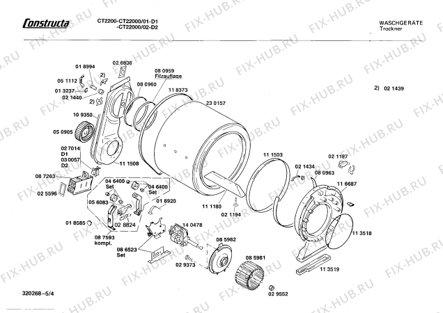 Схема №1 CT22000 с изображением Переключатель для сушилки Bosch 00056914