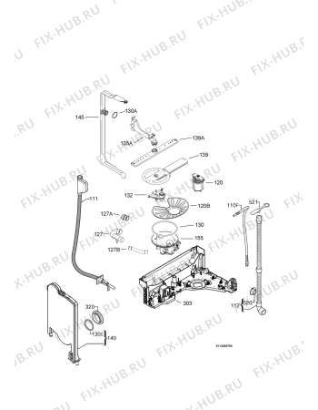 Взрыв-схема посудомоечной машины Juno Electrolux JSI56233XR - Схема узла Hydraulic System 272