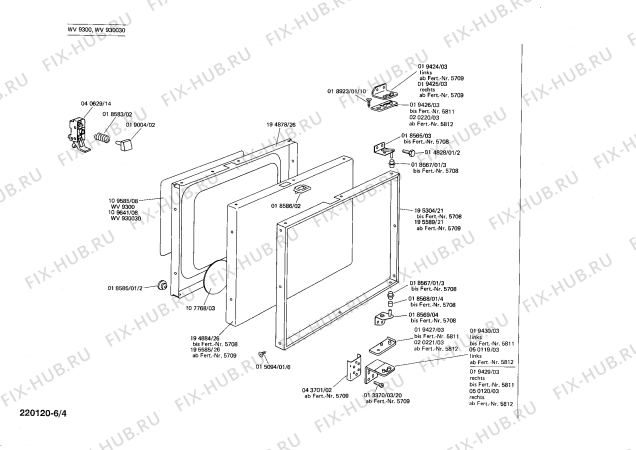 Схема №4 WV930030 с изображением Переключатель для стиралки Siemens 00041039