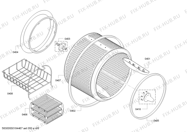 Схема №4 WT47Y781CH iQ890 selfCleaning condenser с изображением Силовой модуль запрограммированный для сушильной машины Siemens 00634720