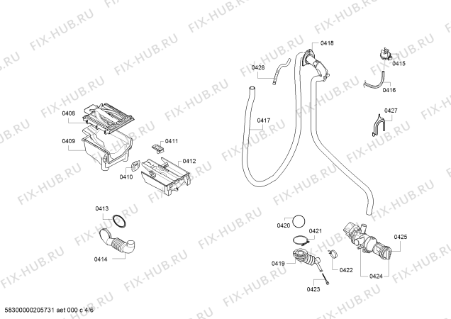 Схема №4 WAT285V0 с изображением Панель управления для стиралки Bosch 11023144