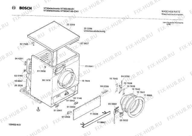 Схема №2 V730347 V730 с изображением Штекер для стиралки Bosch 00028974