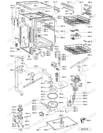 Схема №2 GSF 5000 EX WS с изображением Панель для посудомойки Whirlpool 481245372779