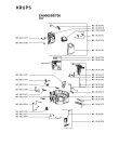 Схема №4 EA900055/700 с изображением Часть корпуса для кофеварки (кофемашины) Krups MS-0A10471