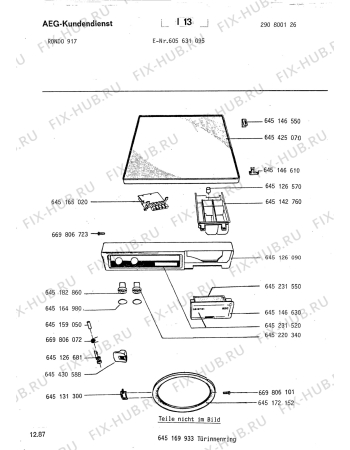 Схема №1 LAV853 WS с изображением Ручка (крючок) люка для стиральной машины Aeg 8996451266812