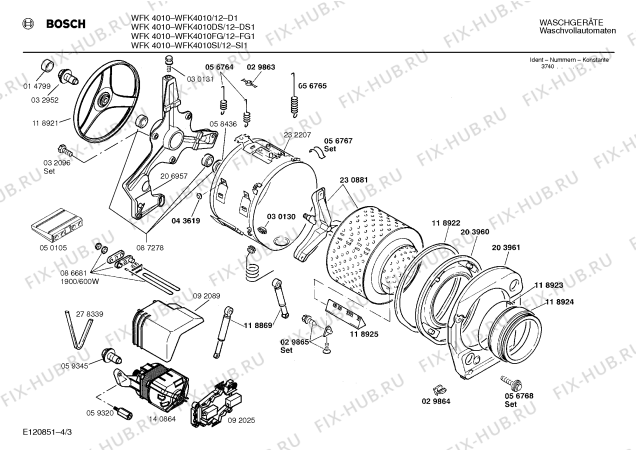 Схема №1 WFK5730 с изображением Ручка для стиралки Bosch 00086739