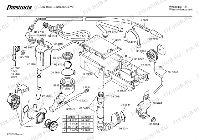 Схема №3 CW16030 CW1603 с изображением Панель для стиралки Bosch 00288197