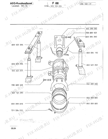 Взрыв-схема посудомоечной машины Aeg LAV803 TS - Схема узла Section4