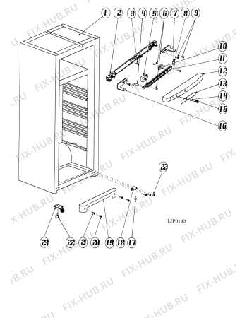 Схема №3 SD125 (F050042) с изображением Декоративная панель для холодильной камеры Indesit C00256987