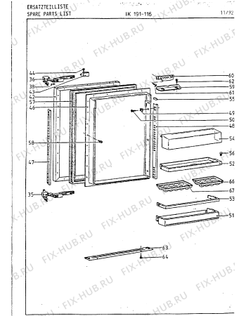 Взрыв-схема холодильника Gaggenau IK191116 - Схема узла 04