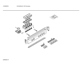 Схема №1 HE2VWA2 с изображением Панель для плиты (духовки) Bosch 00287382