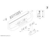 Схема №5 SMS85M32EU с изображением Передняя панель для посудомоечной машины Bosch 00705793