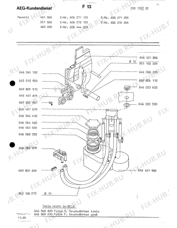 Взрыв-схема посудомоечной машины Aeg ELECTRONIC 251 SGA - Схема узла Section4