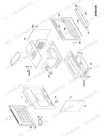 Схема №2 ACM 9404 E/IX с изображением Ящик для электропечи Whirlpool 482000002906