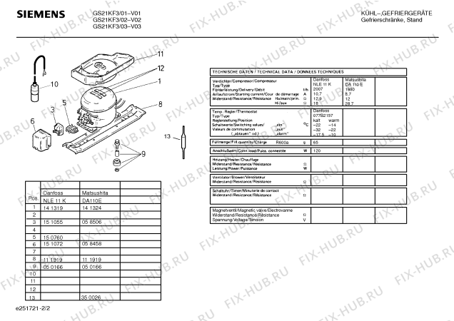 Схема №1 GSS2605FF с изображением Клапан для холодильника Siemens 00286822