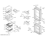 Схема №2 KGN39A03NL с изображением Дверь для холодильника Bosch 00248172