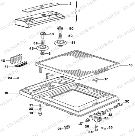 Взрыв-схема стиральной машины Electrolux WH2530 - Схема узла W30 Panel,User manual B