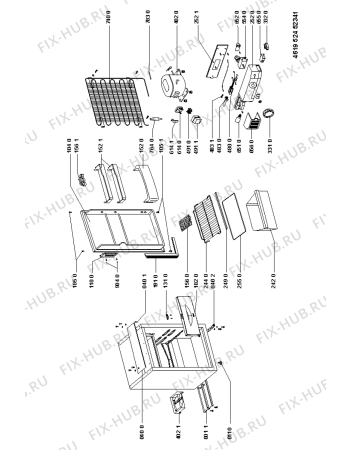 Схема №1 CP 101 MI с изображением Уплотнитель (прокладка) для холодильника Whirlpool 481246668847