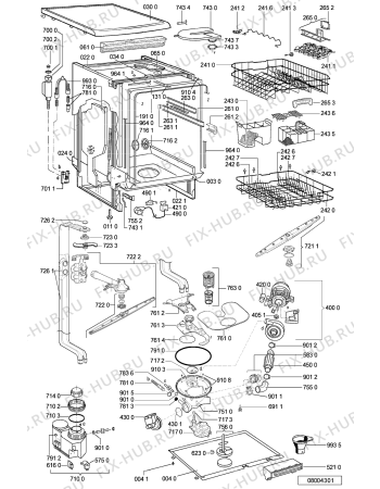 Схема №2 GSFH SYMPHONY 05 IX с изображением Панель для посудомоечной машины Whirlpool 481245372962