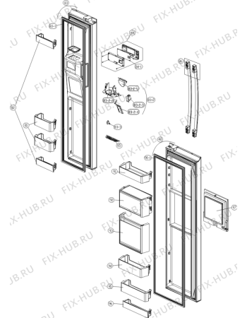 Взрыв-схема холодильника Gorenje NRS9181CBBK (728178, HZLF61961) - Схема узла 05