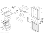 Схема №3 KK27N00HKL с изображением Стеклянная полка для холодильника Siemens 00244722